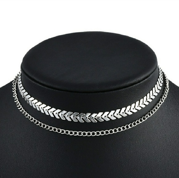 Silver Boho Goddess Choker Necklace - Picture 2 of 3
